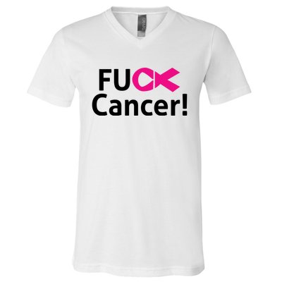 Fuck Cancer V-Neck T-Shirt