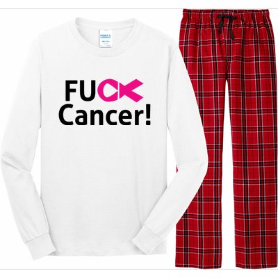 Fuck Cancer Long Sleeve Pajama Set