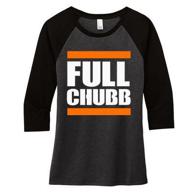 Full chubb Women's Tri-Blend 3/4-Sleeve Raglan Shirt