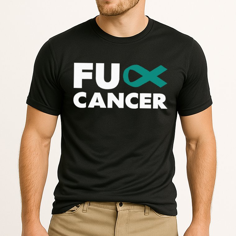 Fuck Cancer Fuck Ovarian Cancer Awareness Cooling Performance Crew T-Shirt