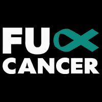 Fuck Cancer Fuck Ovarian Cancer Awareness Cooling Performance Crew T-Shirt