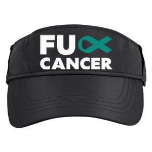 Fuck Cancer Fuck Ovarian Cancer Awareness Adult Drive Performance Visor