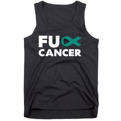 Fuck Cancer Fuck Ovarian Cancer Awareness Tank Top