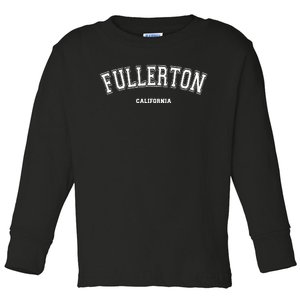 Fullerton California Toddler Long Sleeve Shirt