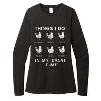 Funny Chicken Womens CVC Long Sleeve Shirt