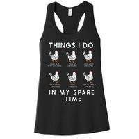 Funny Chicken Women's Racerback Tank