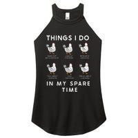 Funny Chicken Women's Perfect Tri Rocker Tank