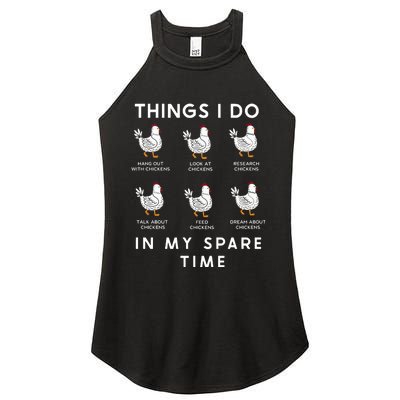 Funny Chicken Women's Perfect Tri Rocker Tank