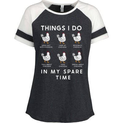 Funny Chicken Enza Ladies Jersey Colorblock Tee