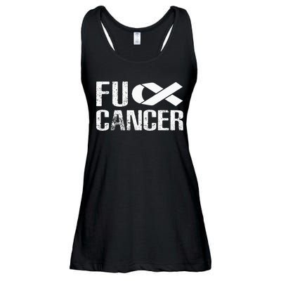 Fuck Cancer Fu Cancer Tcancer Awareness Ladies Essential Flowy Tank