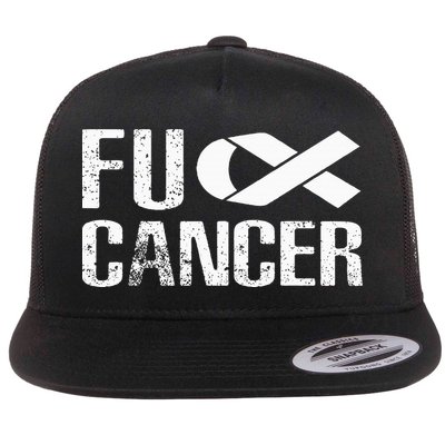 Fuck Cancer Fu Cancer Tcancer Awareness Flatbill Hat