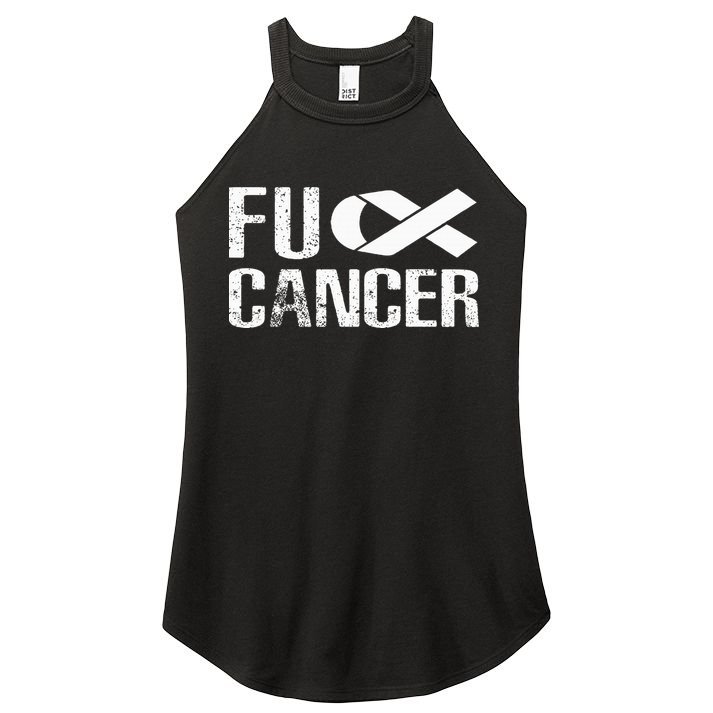 Fuck Cancer Fu Cancer Tcancer Awareness Women's Perfect Tri Rocker Tank
