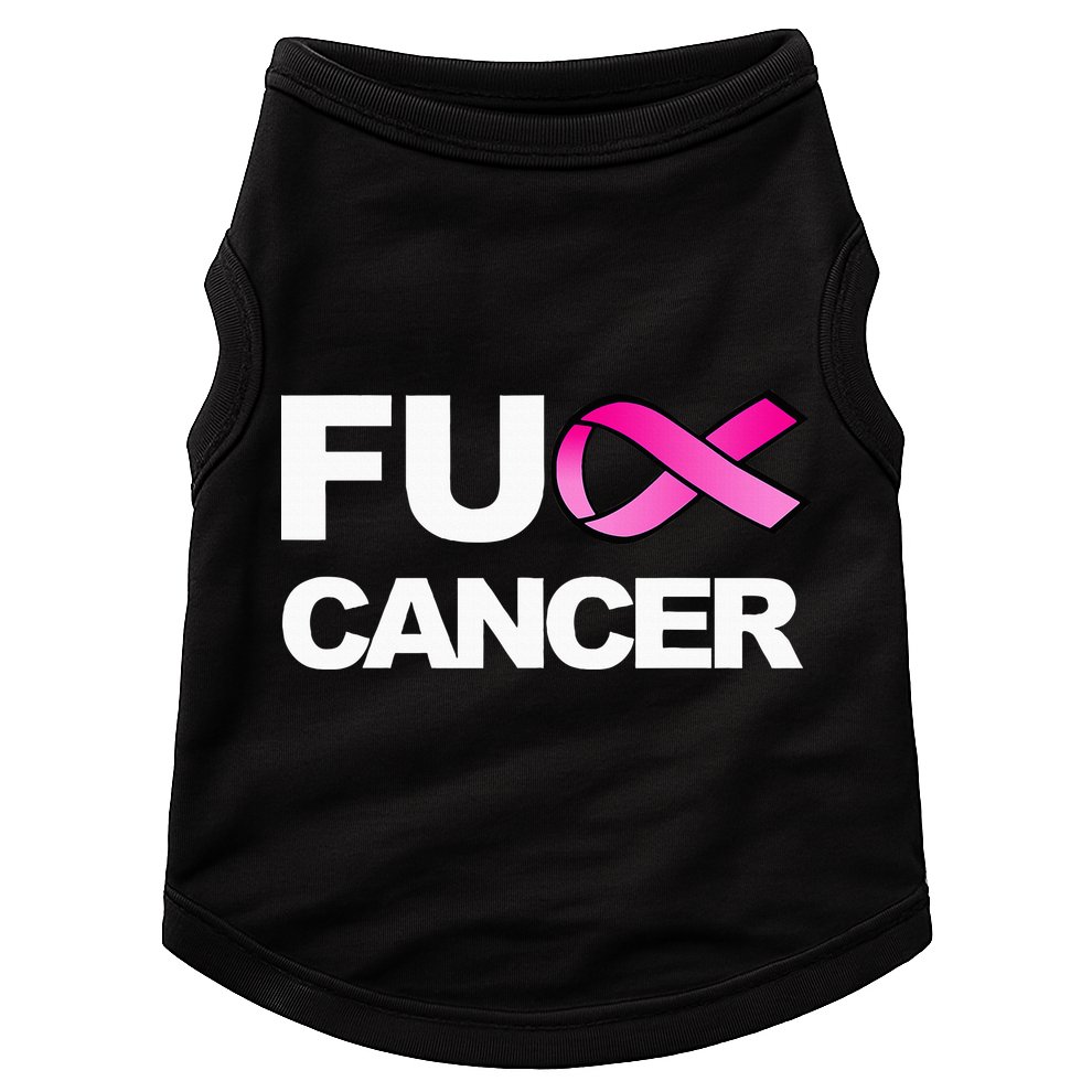 Fuck Cancer For Breast Cancer Awareness Doggie Tank
