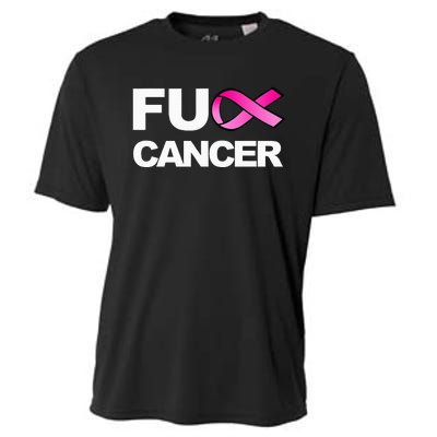 Fuck Cancer For Breast Cancer Awareness Cooling Performance Crew T-Shirt