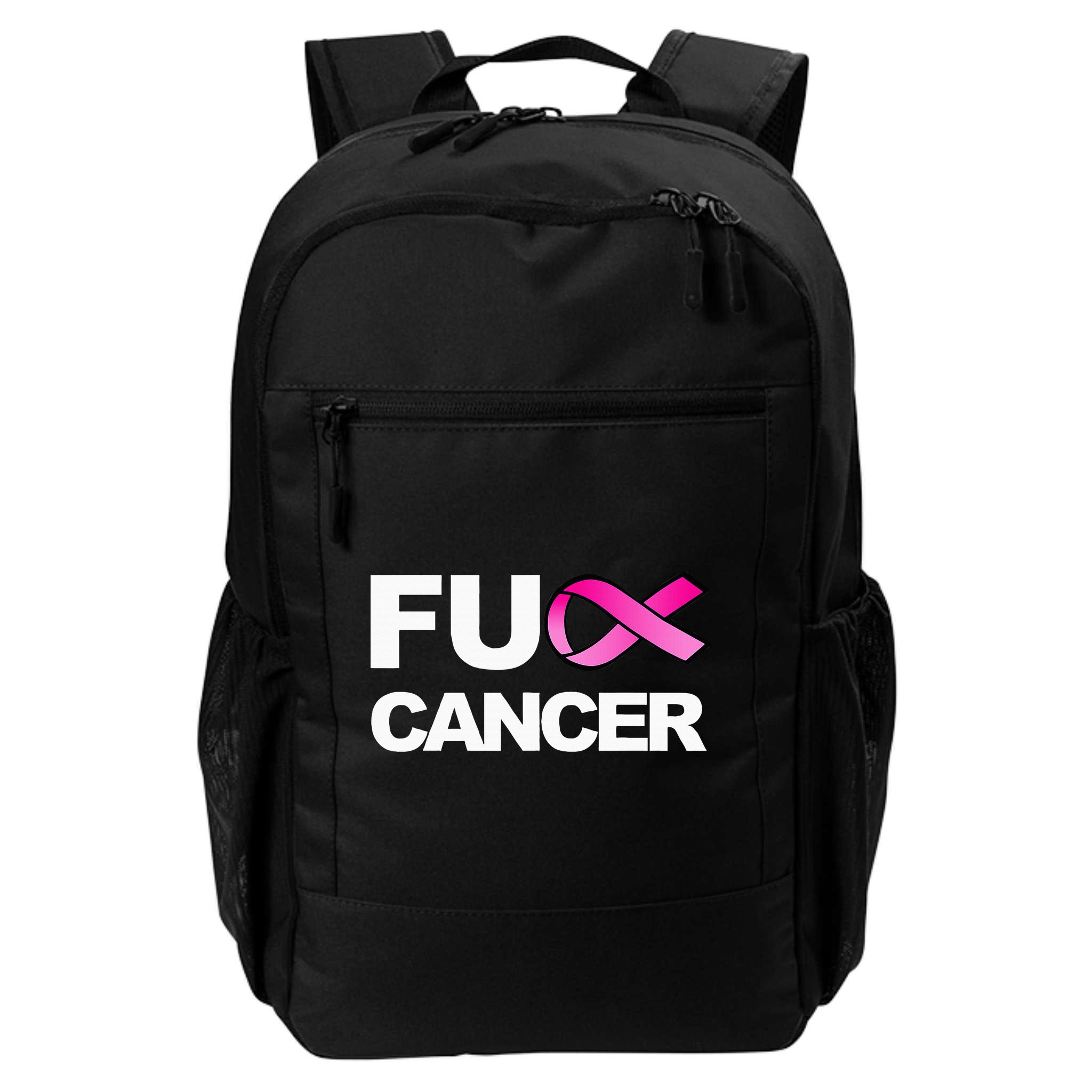 Fuck Cancer For Breast Cancer Awareness Backpack