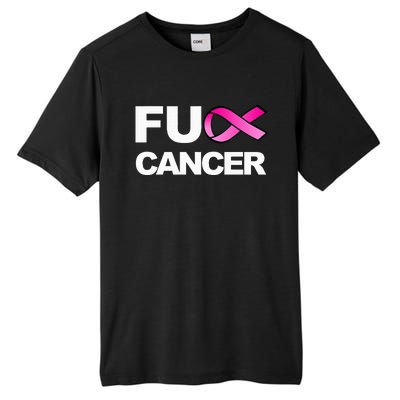 Fuck Cancer For Breast Cancer Awareness Tall Fusion ChromaSoft Performance T-Shirt