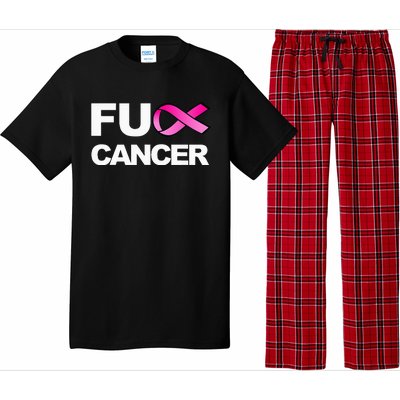 Fuck Cancer For Breast Cancer Awareness Pajama Set