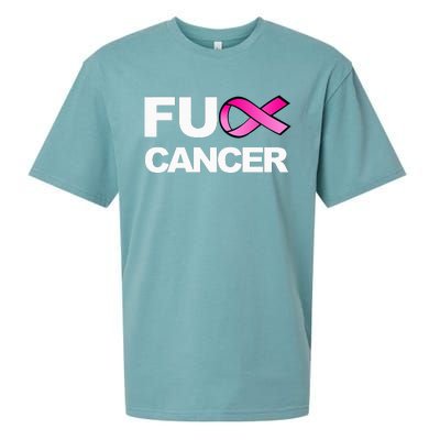 Fuck Cancer For Breast Cancer Awareness Sueded Cloud Jersey T-Shirt