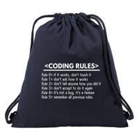 Funny Coding Drawstring Bag