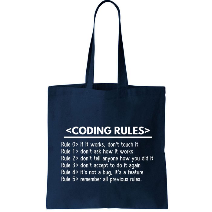 Funny Coding Tote Bag