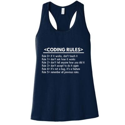 Funny Coding Women's Racerback Tank