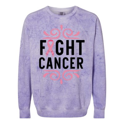 Fight Cancer Colorblast Crewneck Sweatshirt