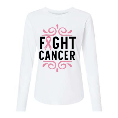 Fight Cancer Womens Cotton Relaxed Long Sleeve T-Shirt