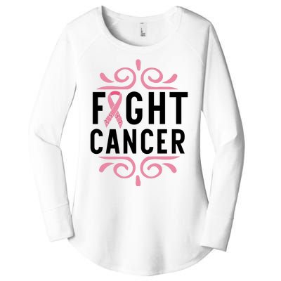 Fight Cancer Women's Perfect Tri Tunic Long Sleeve Shirt