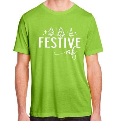 Funny Christmas Festive Af Adult ChromaSoft Performance T-Shirt