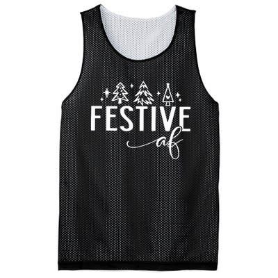 Funny Christmas Festive Af Mesh Reversible Basketball Jersey Tank