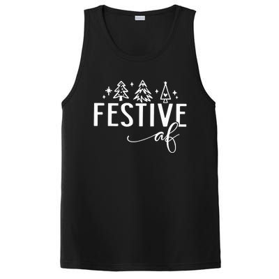 Funny Christmas Festive Af PosiCharge Competitor Tank