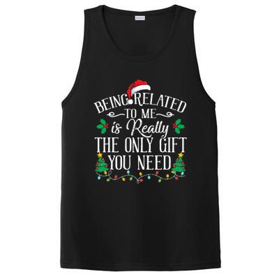 Funny Christmas Family Being Related To Me Is Gift You Need PosiCharge Competitor Tank