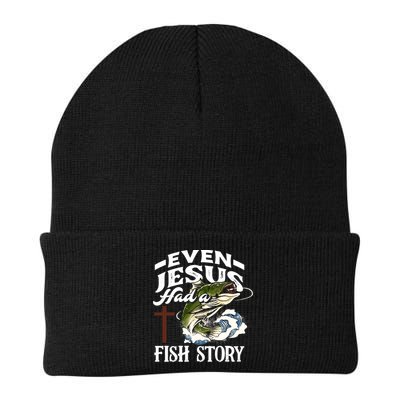 Funny Christian Fisherman Even Jesus Had A Fish Story Beanie