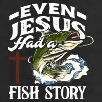Funny Christian Fisherman Even Jesus Had A Fish Story Beanie