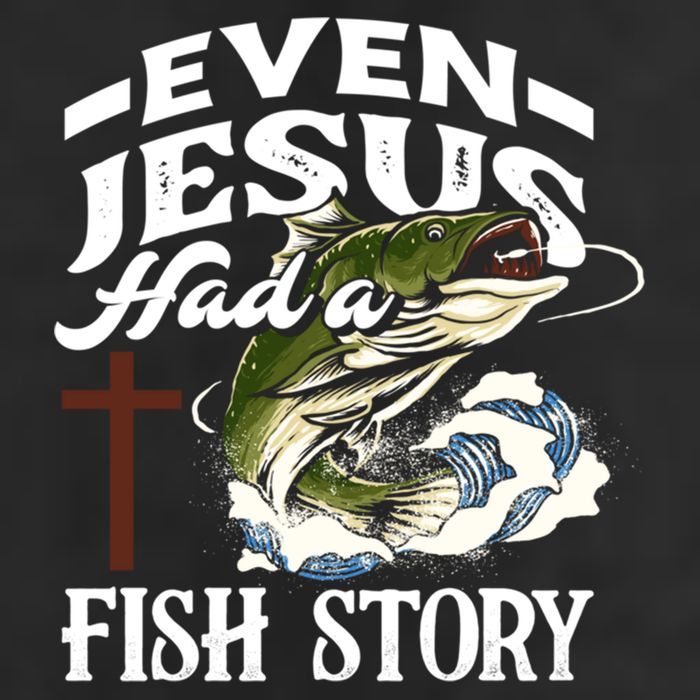 Funny Christian Fisherman Even Jesus Had A Fish Story Beanie