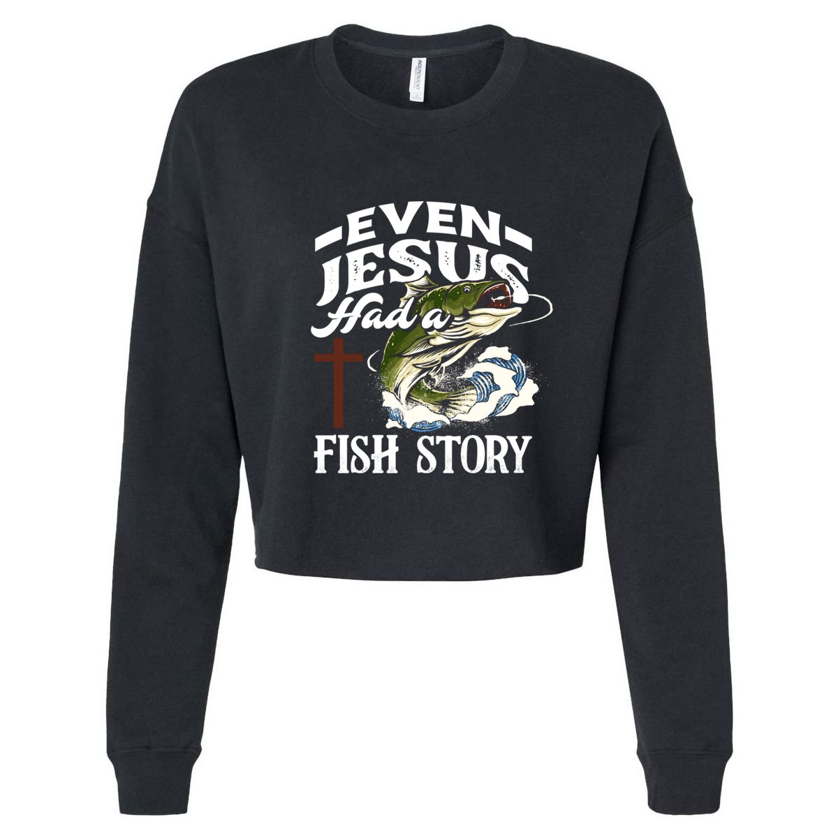 Funny Christian Fisherman Even Jesus Had A Fish Story 16 in Basic Backpack