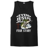 Funny Christian Fisherman Even Jesus Had A Fish Story PosiCharge Competitor Tank