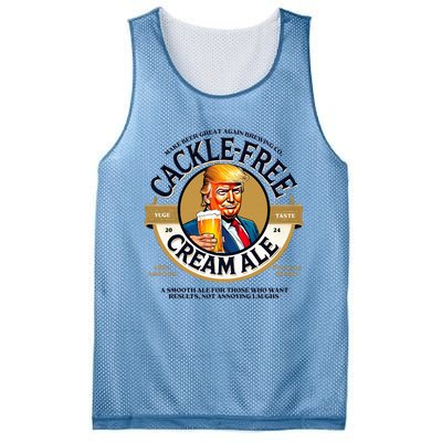 Funny Cackle Free Cream Ale Beer Pun For Trump Support Mesh Reversible Basketball Jersey Tank