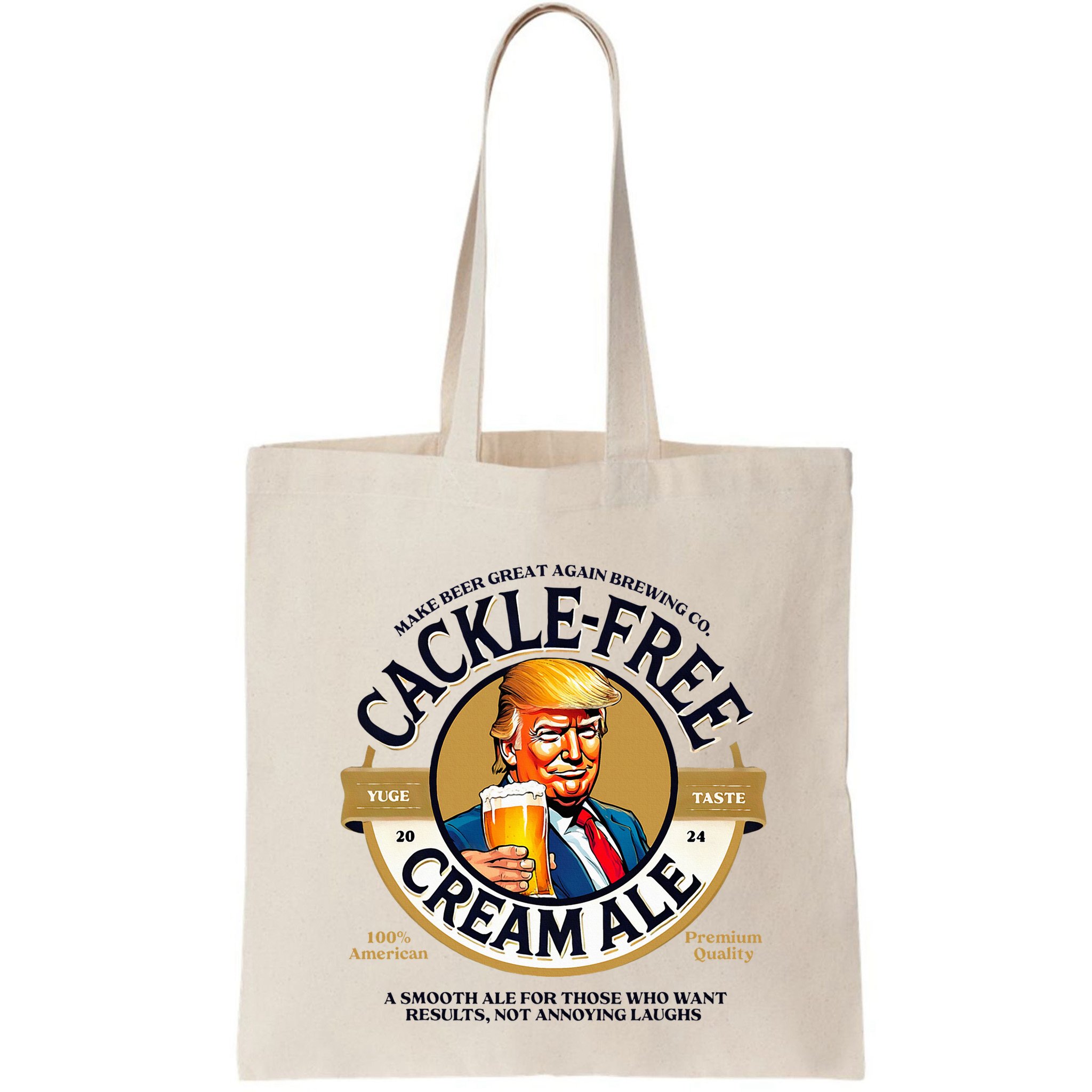 Funny Cackle Free Cream Ale Beer Pun For Trump Support Bag