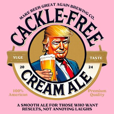 Funny Cackle Free Cream Ale Beer Pun For Trump Support T-Shirt
