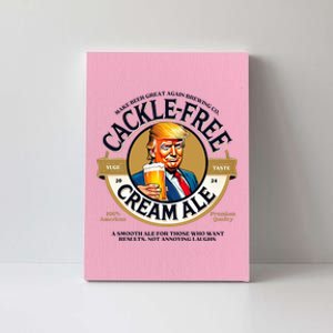 Funny Cackle Free Cream Ale Beer Pun For Trump Support Canvas