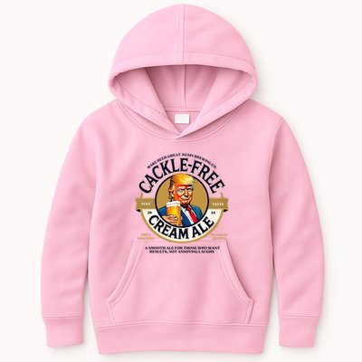 Funny Cackle Free Cream Ale Beer Pun For Trump Support Kids Hoodie