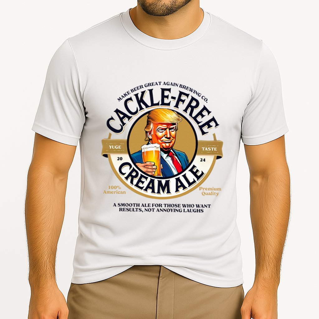 Funny Cackle Free Cream Ale Beer Pun For Trump Support Cooling Performance Crew T-Shirt