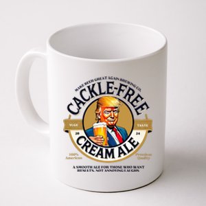 Funny Cackle Free Cream Ale Beer Pun For Trump Support Coffee Mug