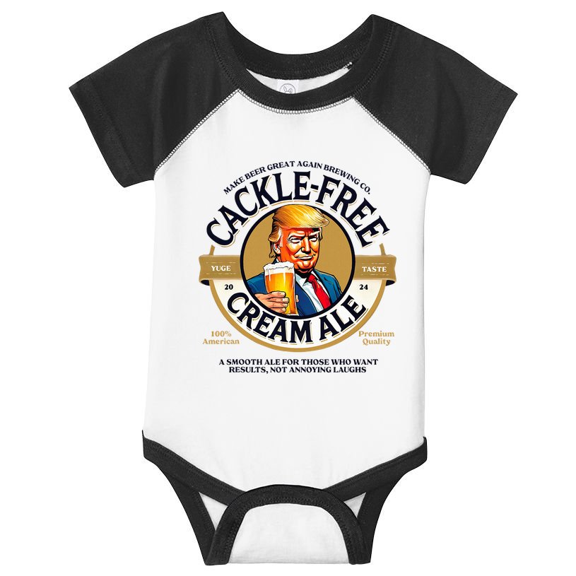 Funny Cackle Free Cream Ale Beer Pun For Trump Support Infant Baby Jersey Bodysuit