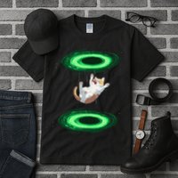 Funny Cat Falls Through Portal For Kitten And Cats Lovers Tall T-Shirt