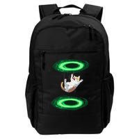 Funny Cat Falls Through Portal For Kitten And Cats Lovers Backpack