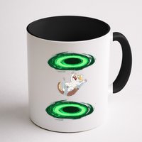 Funny Cat Falls Through Portal For Kitten And Cats Lovers Mug