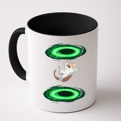 Funny Cat Falls Through Portal For Kitten And Cats Lovers Mug