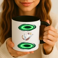 Funny Cat Falls Through Portal For Kitten And Cats Lovers Mug